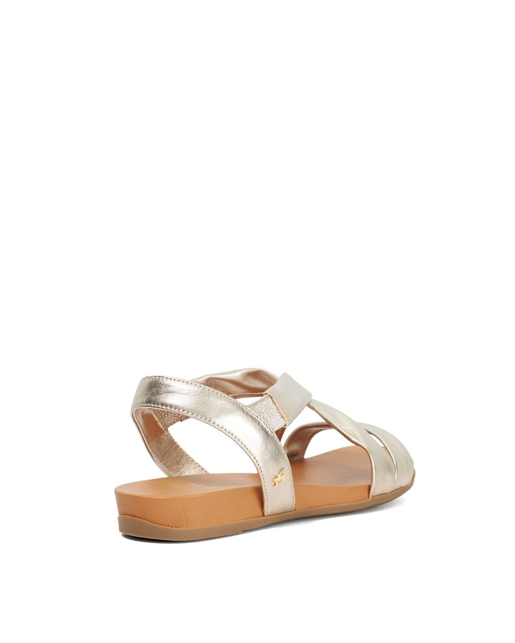 Dune Natural Landies Flat Sandals