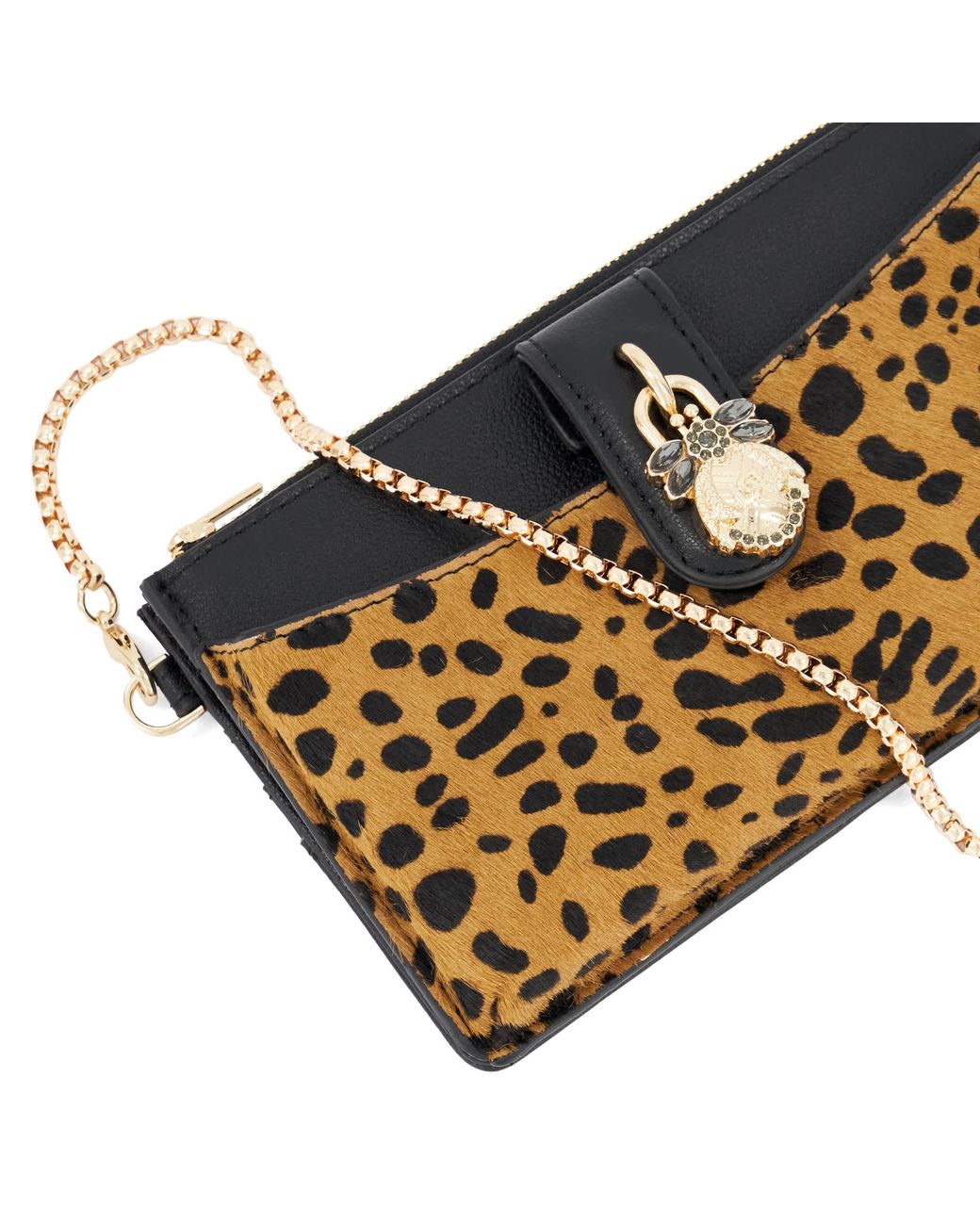 Dune Metallic Kerrie Slim Purse With Removable Card Holder
