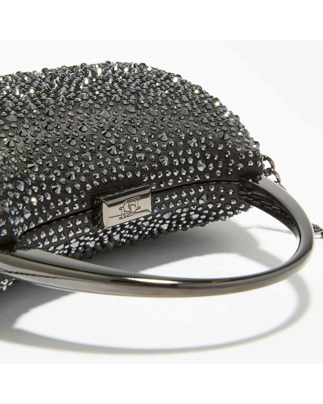 Dune Black Beamings Handle Embellished Bag
