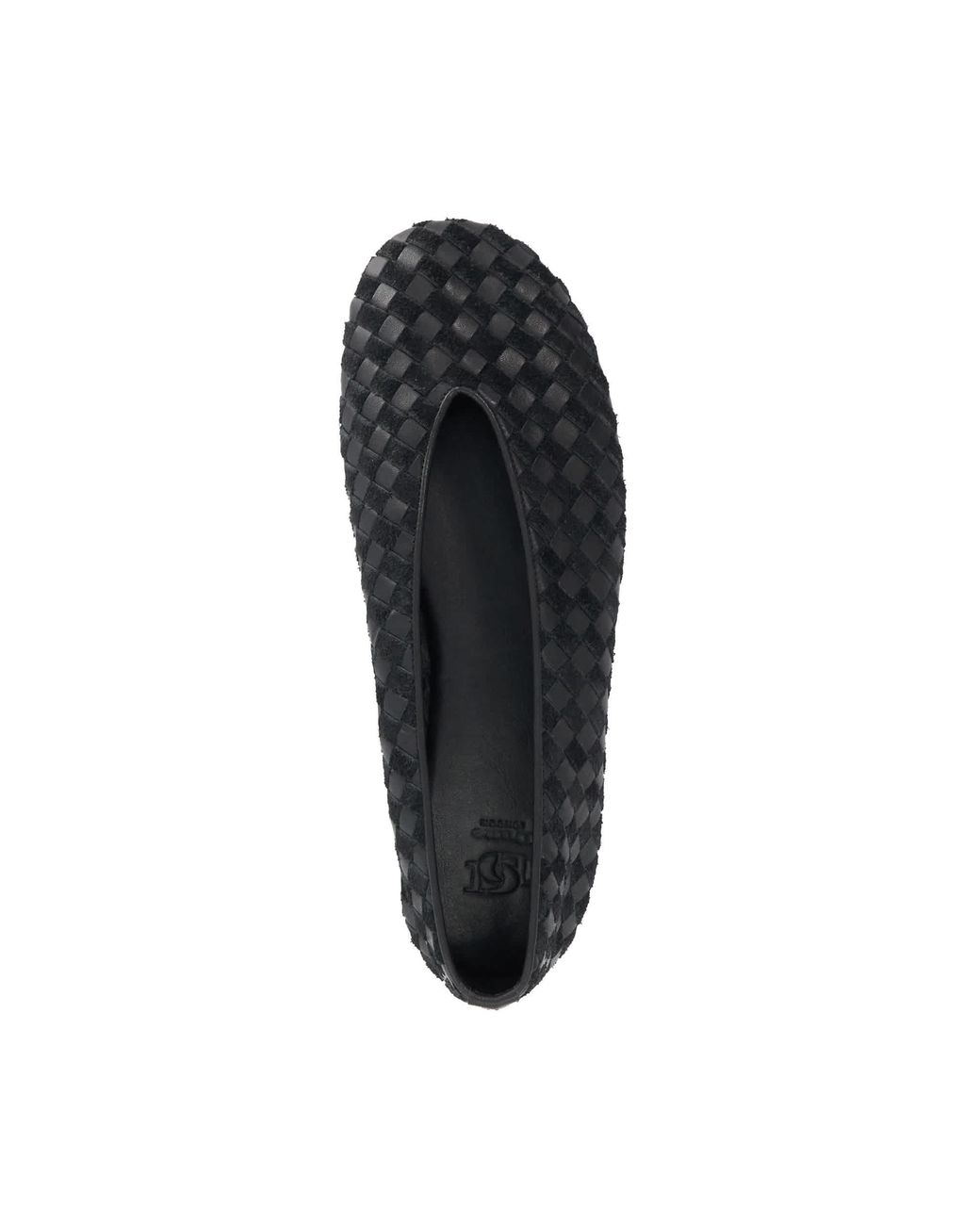 Dune Blue Homely Woven Ballet Flats