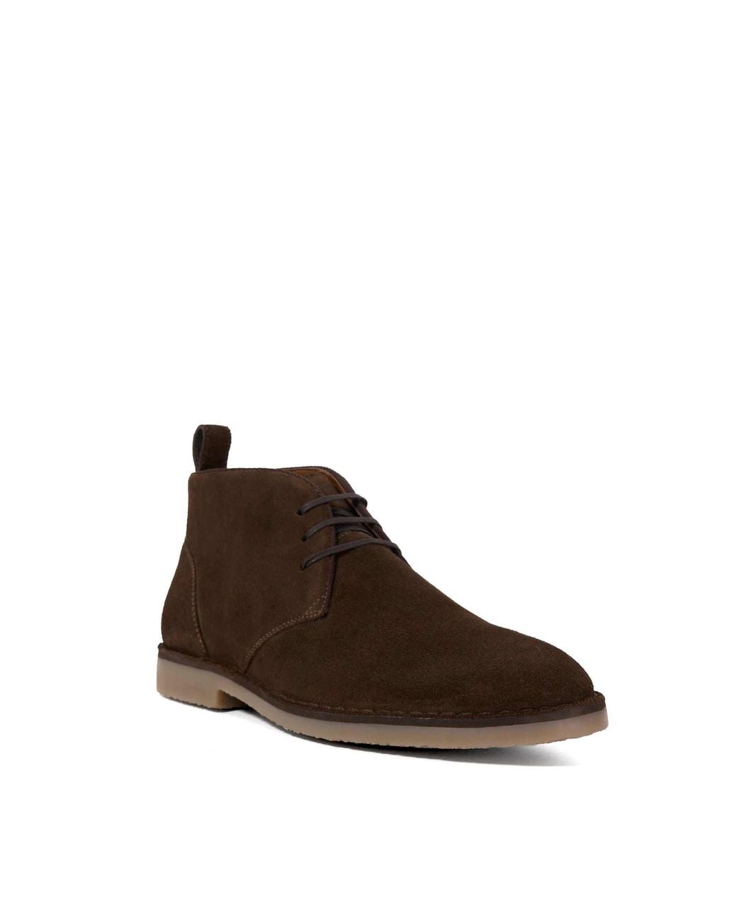 Dune Brown Cashed Casual Chukka Boots for men