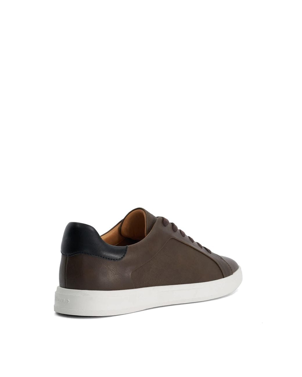 Dune Brown Traces Lace-Up Trainers for men