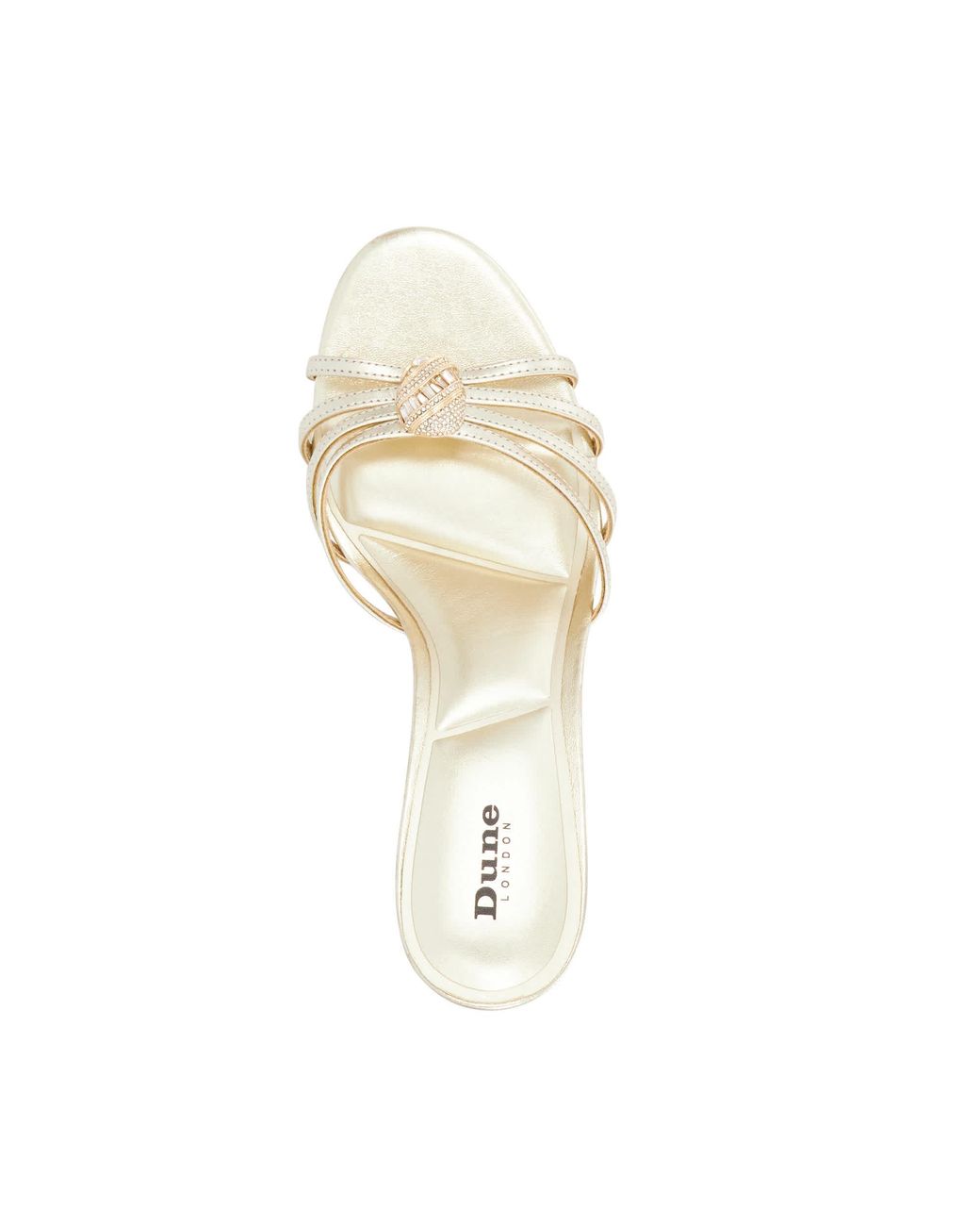 Dune Metallic Masson Embellished Heeled Mules