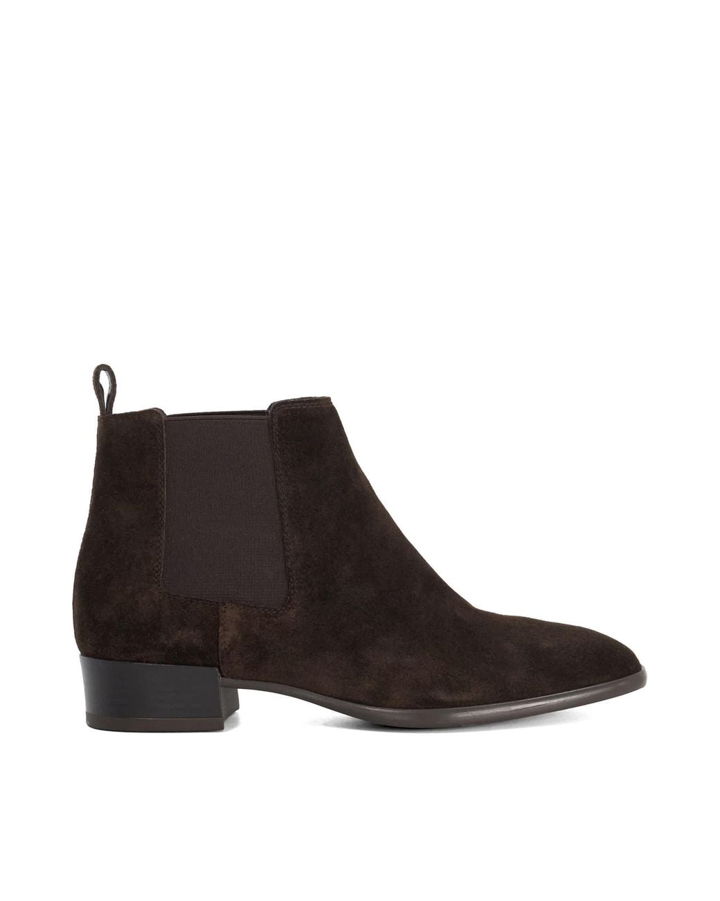 Dune Brown Pinni Slip-On Ankle Boots