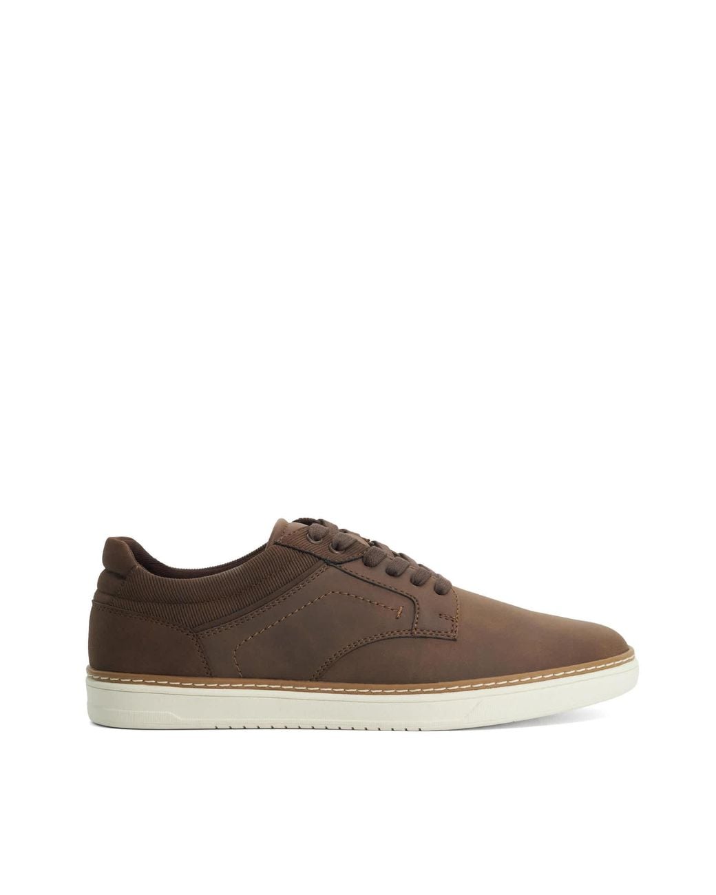 Dune Brown Teo Lace-Up Low-Top Trainers for men