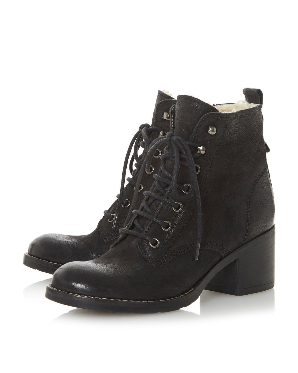 dune patsie d lace up ankle boots