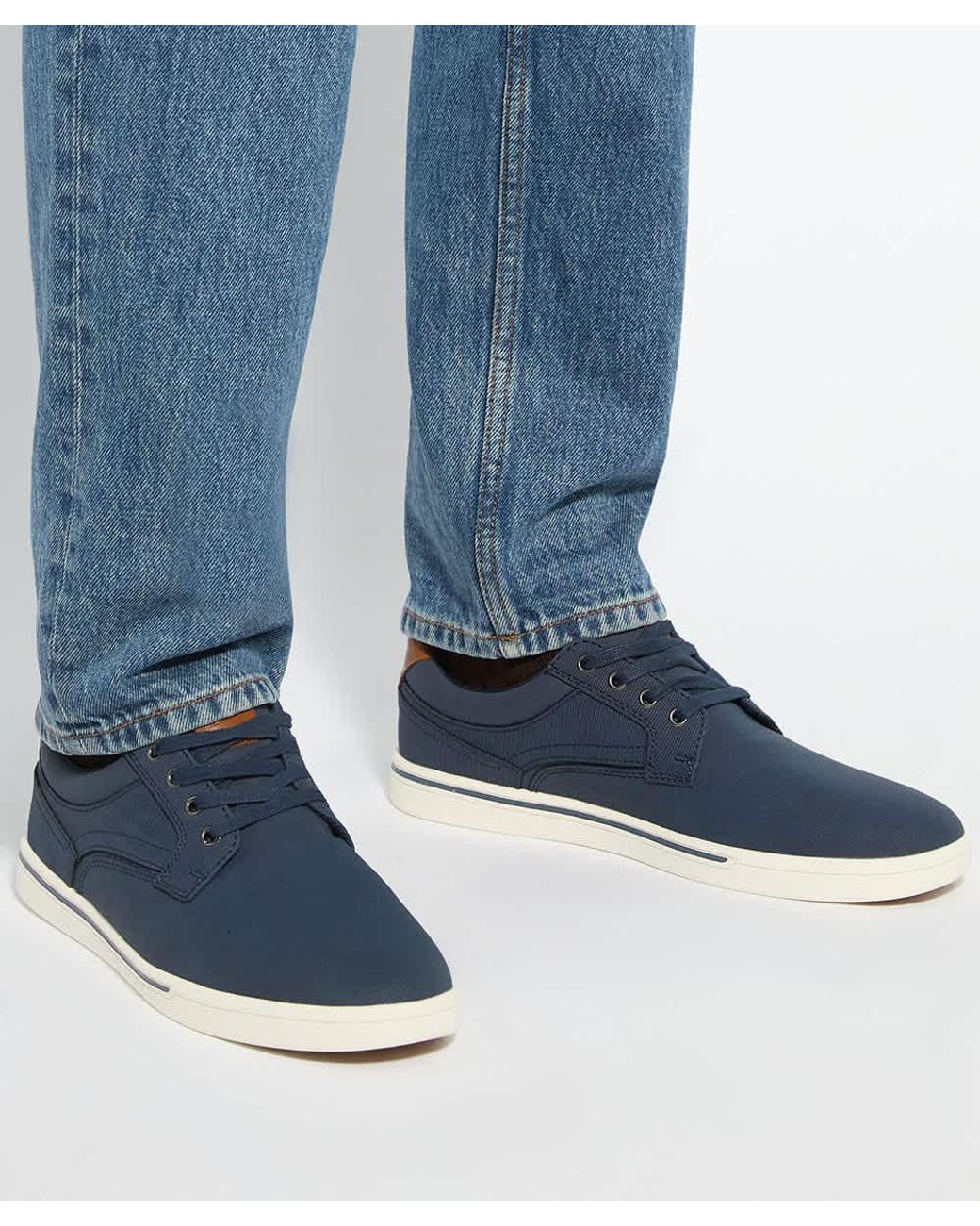 Dune Blue Tommus Lace-Up Trainers for men