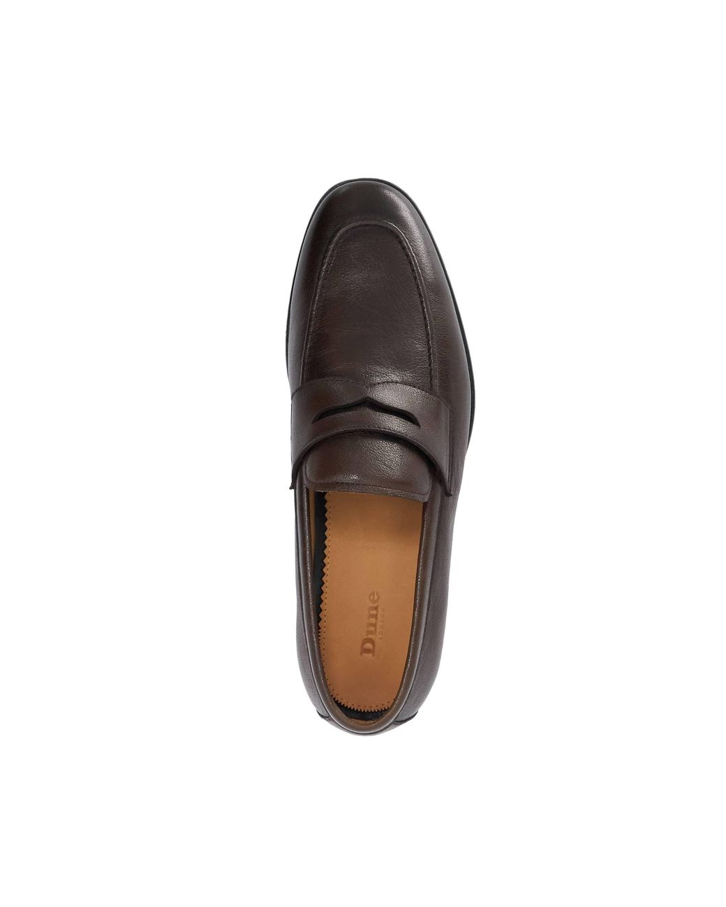 Dune Brown Salford Slip-On Penny Loafers for men