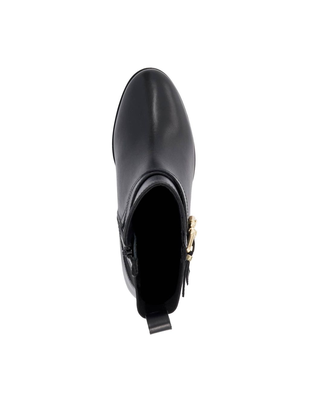 Dune Black Pabbi Buckle-Detail Ankle Boots