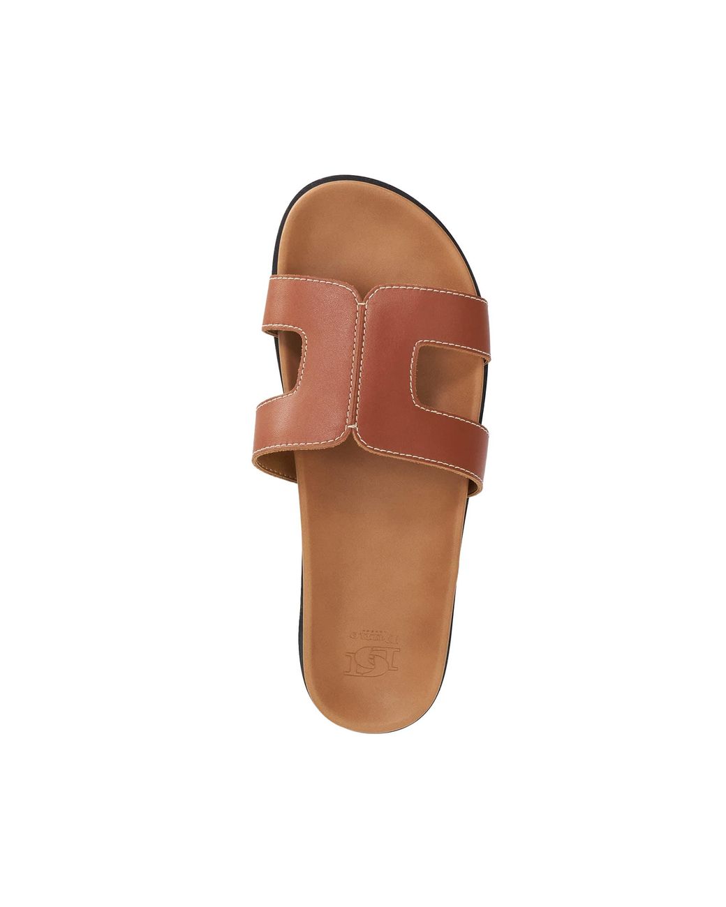 Dune Brown Loupas Flat Cushioned Sole Sandals