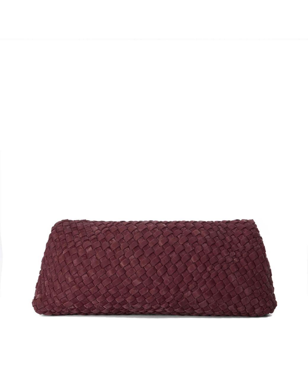 Dune Purple Encourage Woven Clutch With Cross Body Strap Bag