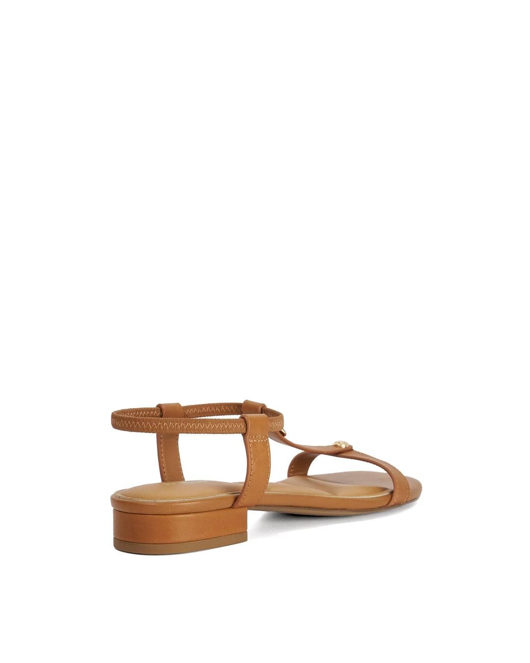 Dune Brown Lyra Flat T-Bar Sandals