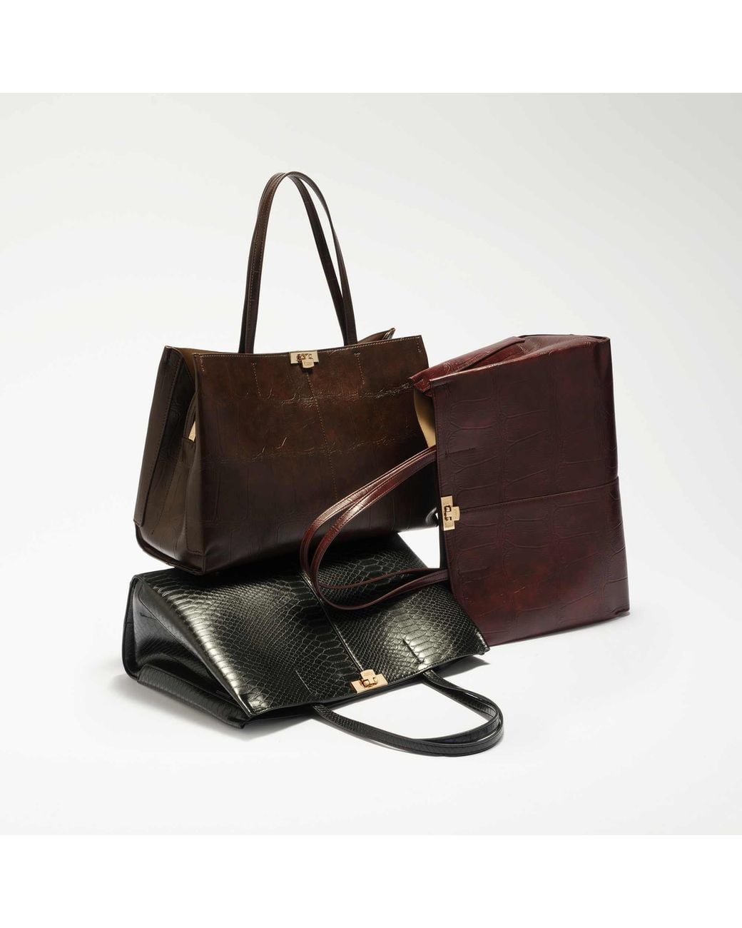 Dune Black Dorianna Multi-Strap Shoulder Bag
