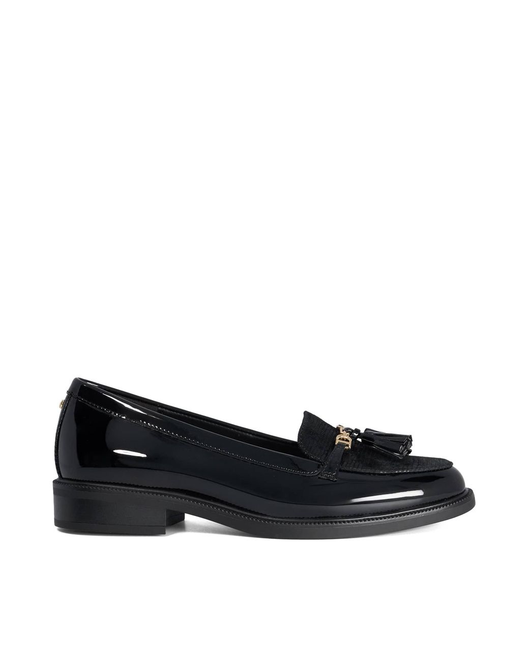 Dune Black Gazeles Tassel Loafers