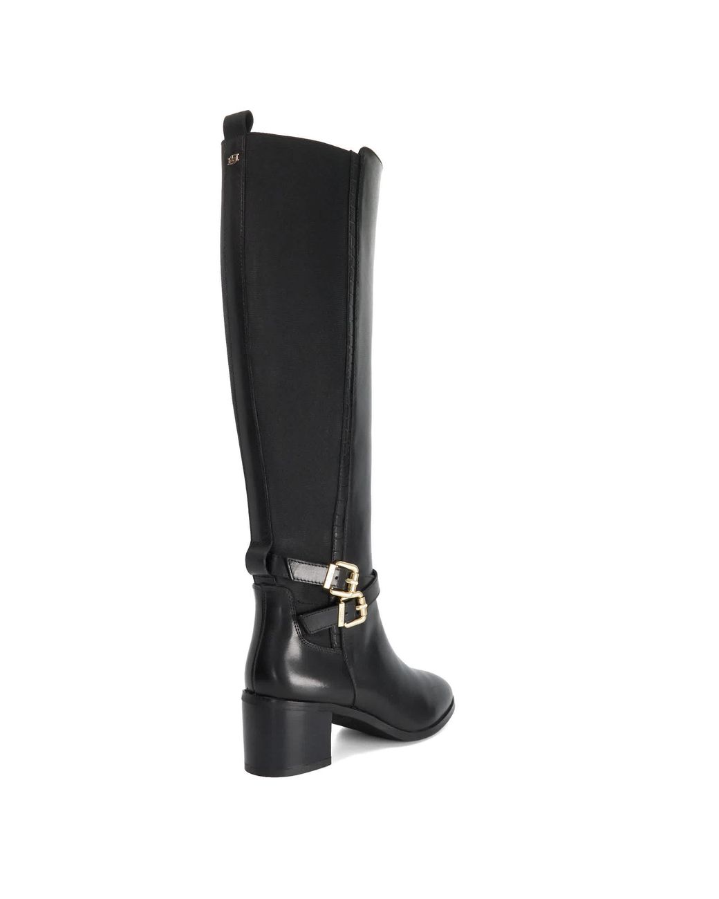 Dune Black Wf Tabbi Leather Knee-High Boots