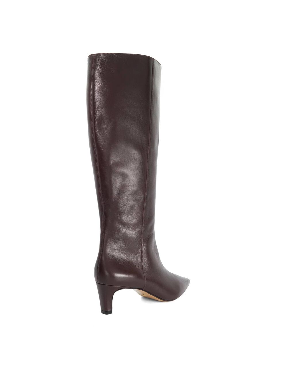 Dune Brown Wf Smoulder Heeled Knee-High Boots