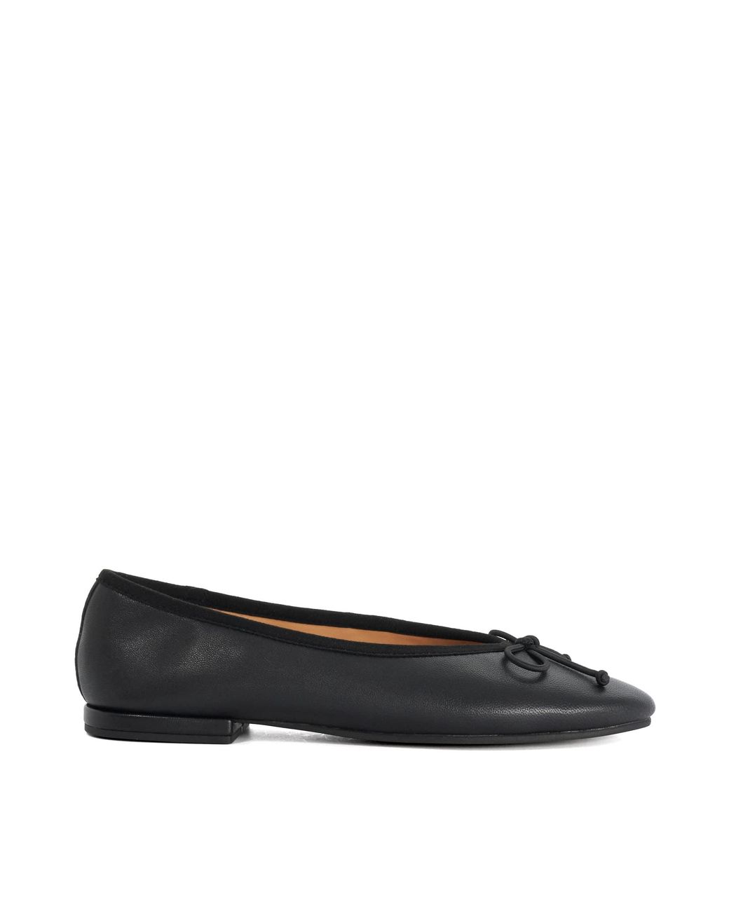 Dune Blue Honeydrop Bow-Detail Ballet Flats