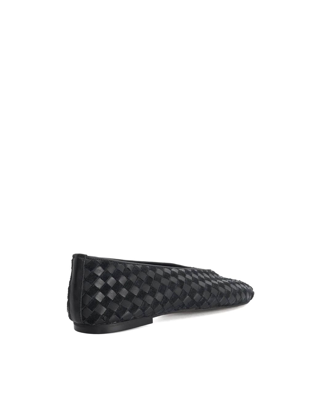 Dune Blue Homely Woven Ballet Flats