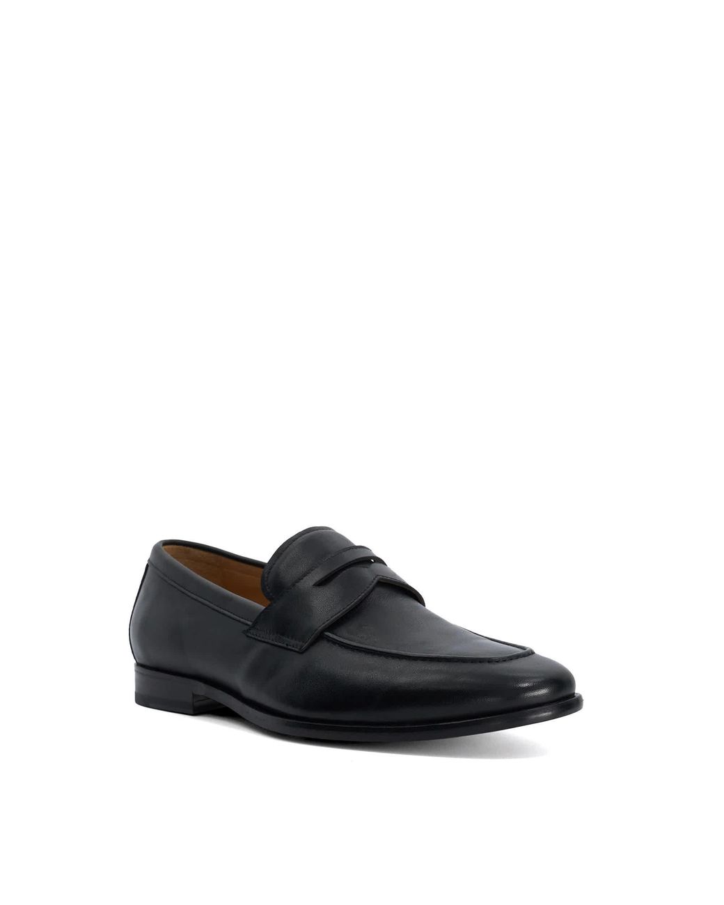 Dune Black Salford Slip-On Penny Loafers for men