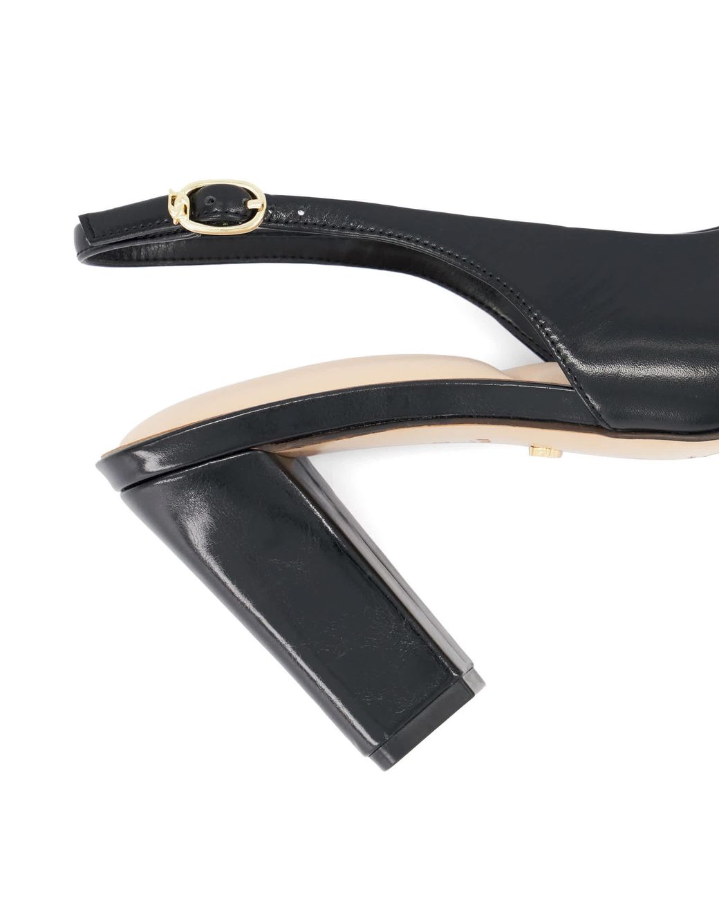 Dune Blue Defining Chisel-Toe Slingback Court Shoes