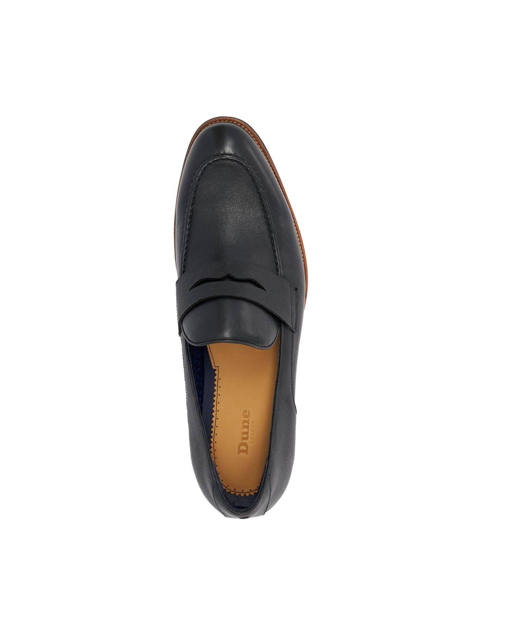 Dune Black Staten Slip-On Penny Loafers for men