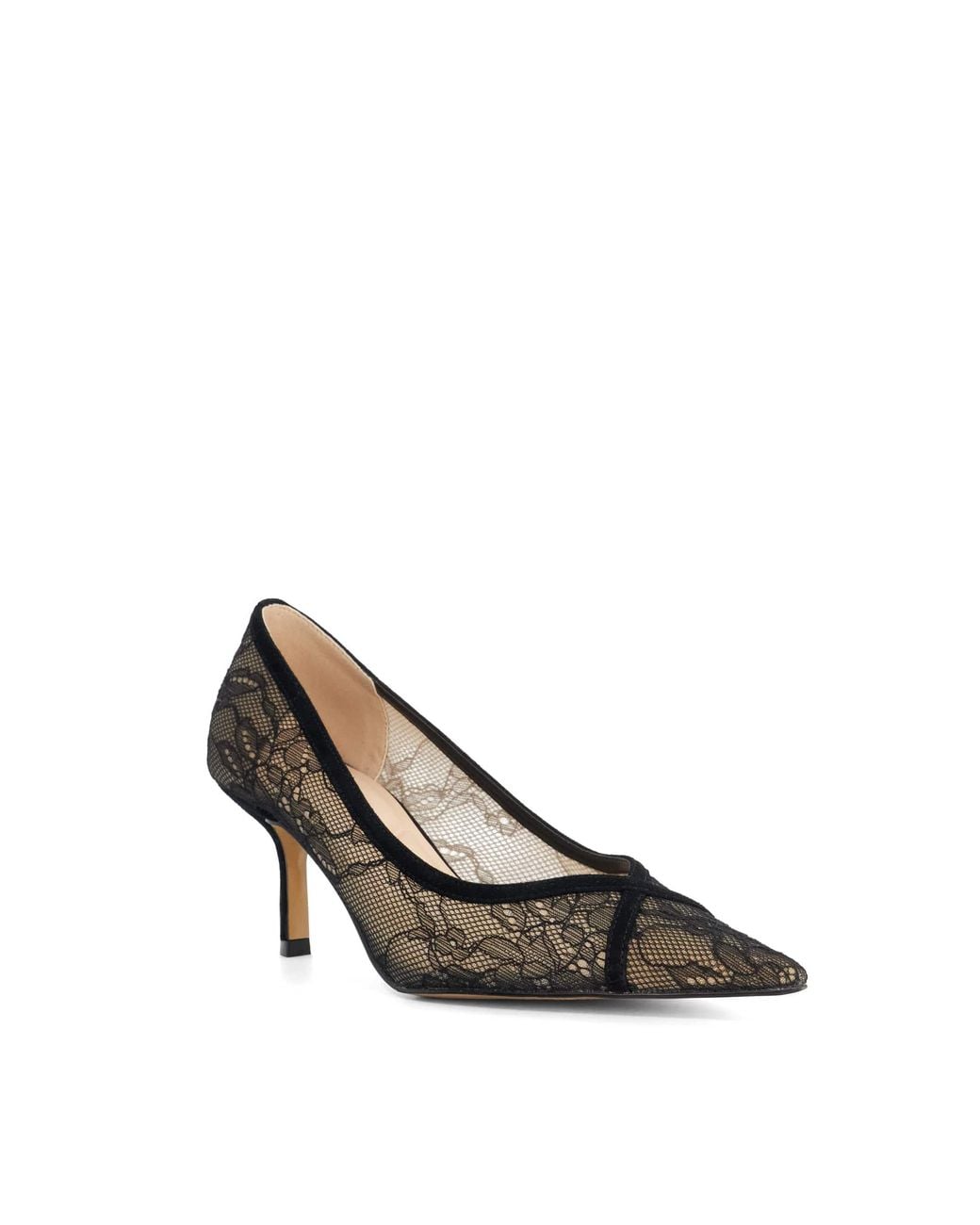 Dune Metallic Ascend Pointed-Toe Court Shoes