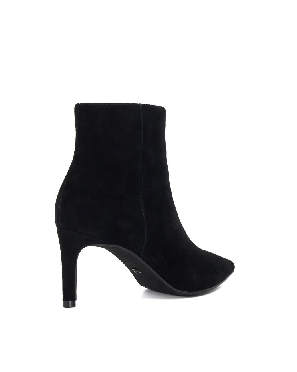 Dune Black Wf Obsessively Wide Fit Pointed Toe Heel Ankle Boots