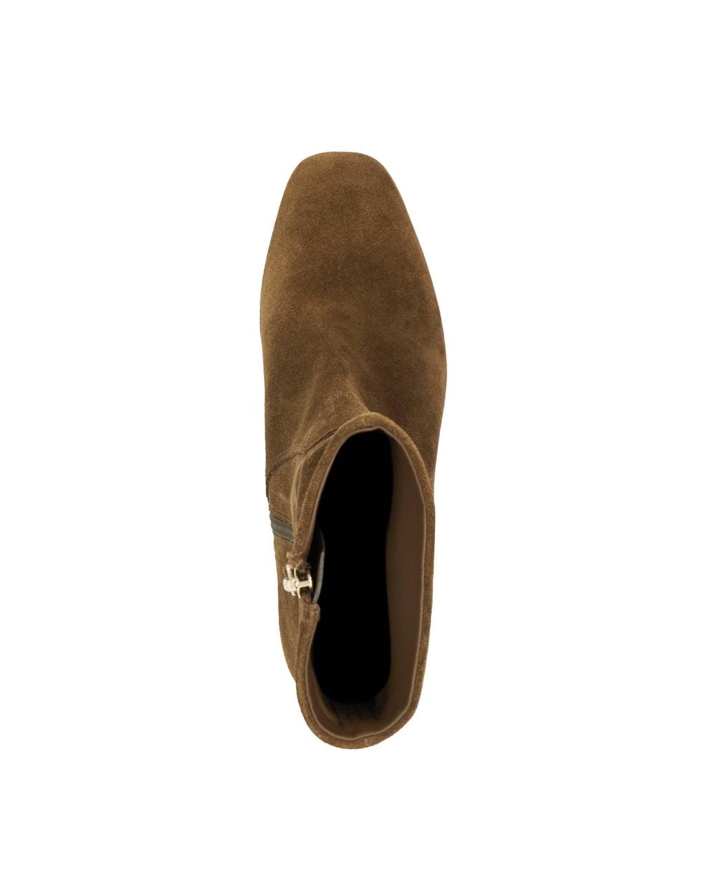 Dune Brown Ori Block-Heel Ankle Boots