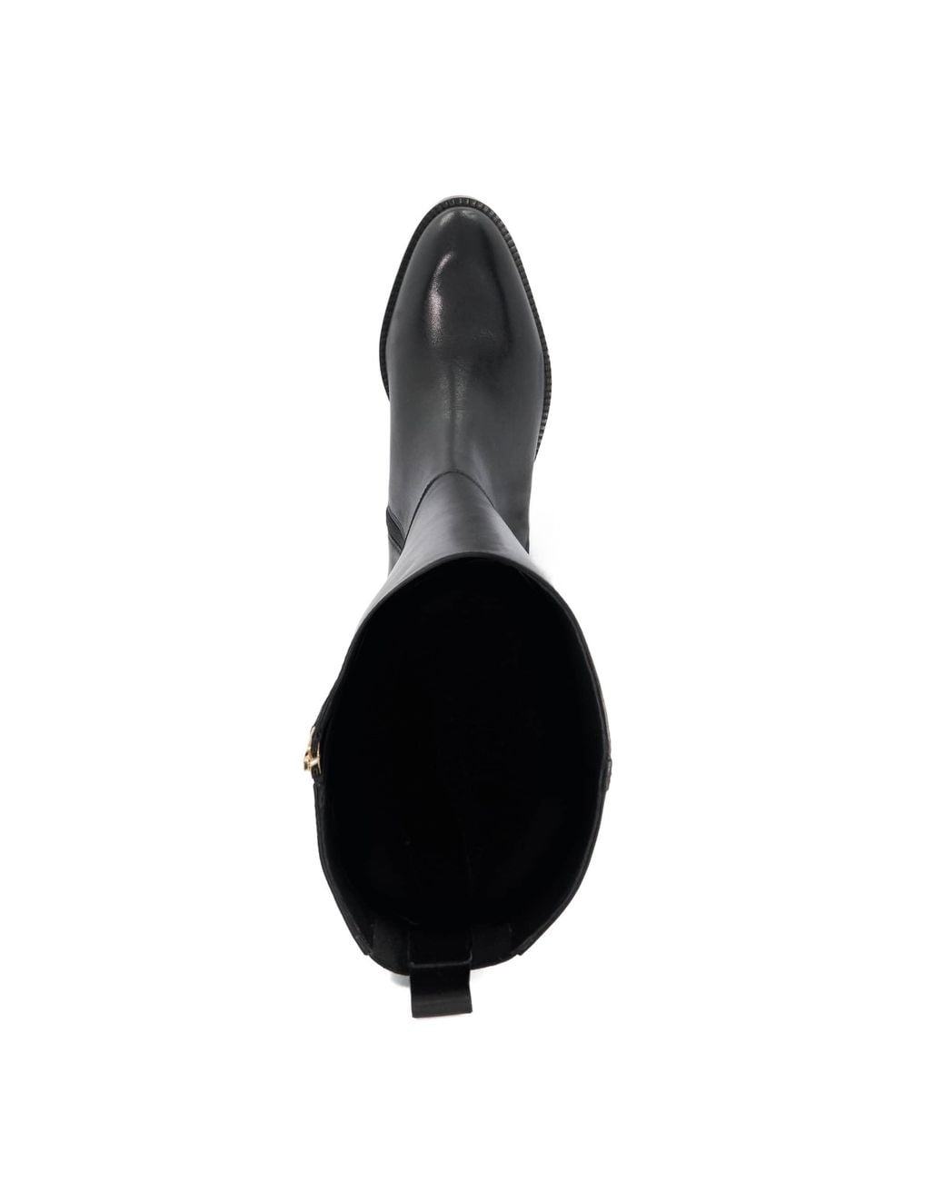 Dune Black Tanvie Leather Knee-High Boots