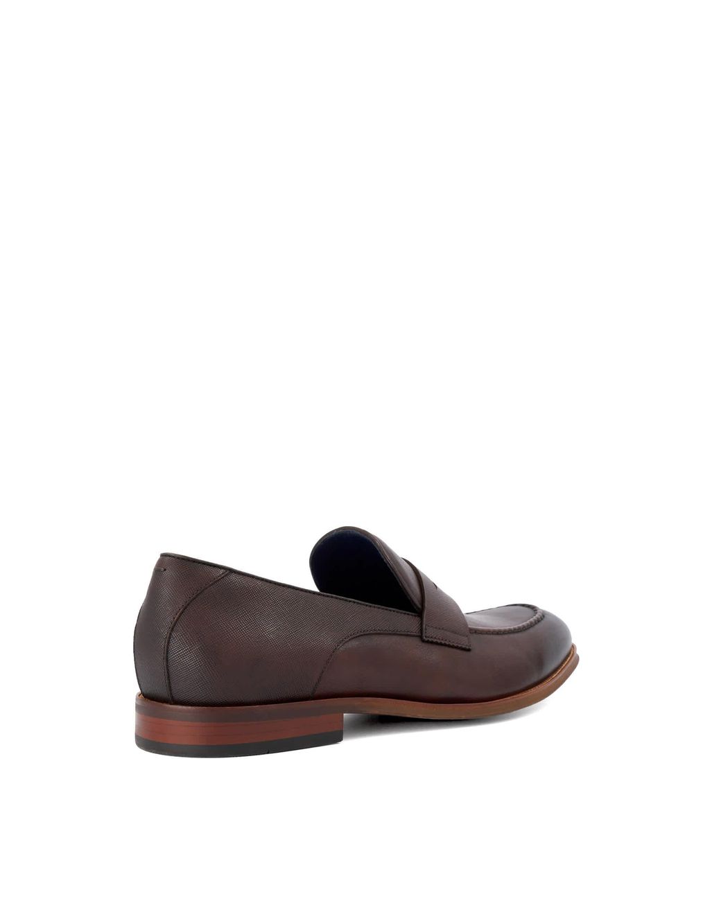 Dune Brown Staten Slip-On Penny Loafers for men