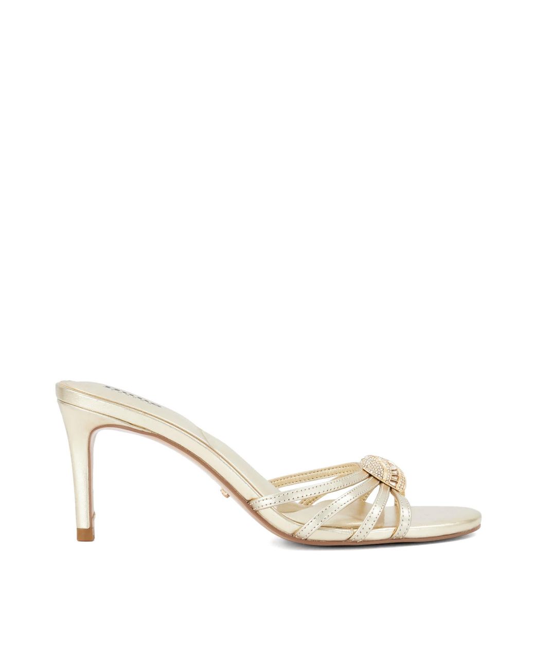 Dune Metallic Masson Embellished Heeled Mules