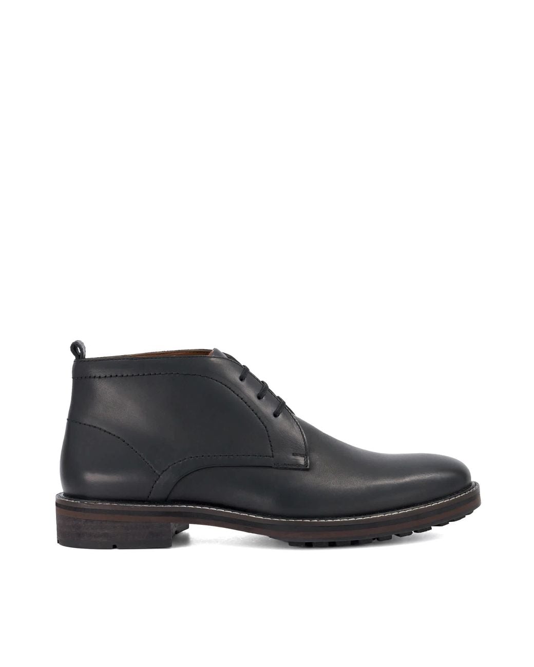 Dune Black Charleys Chukka Boots for men