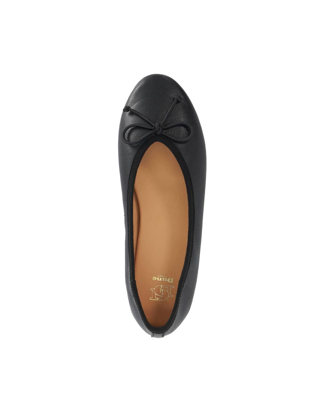 Dune Blue Honeydrop Bow-Detail Ballet Flats