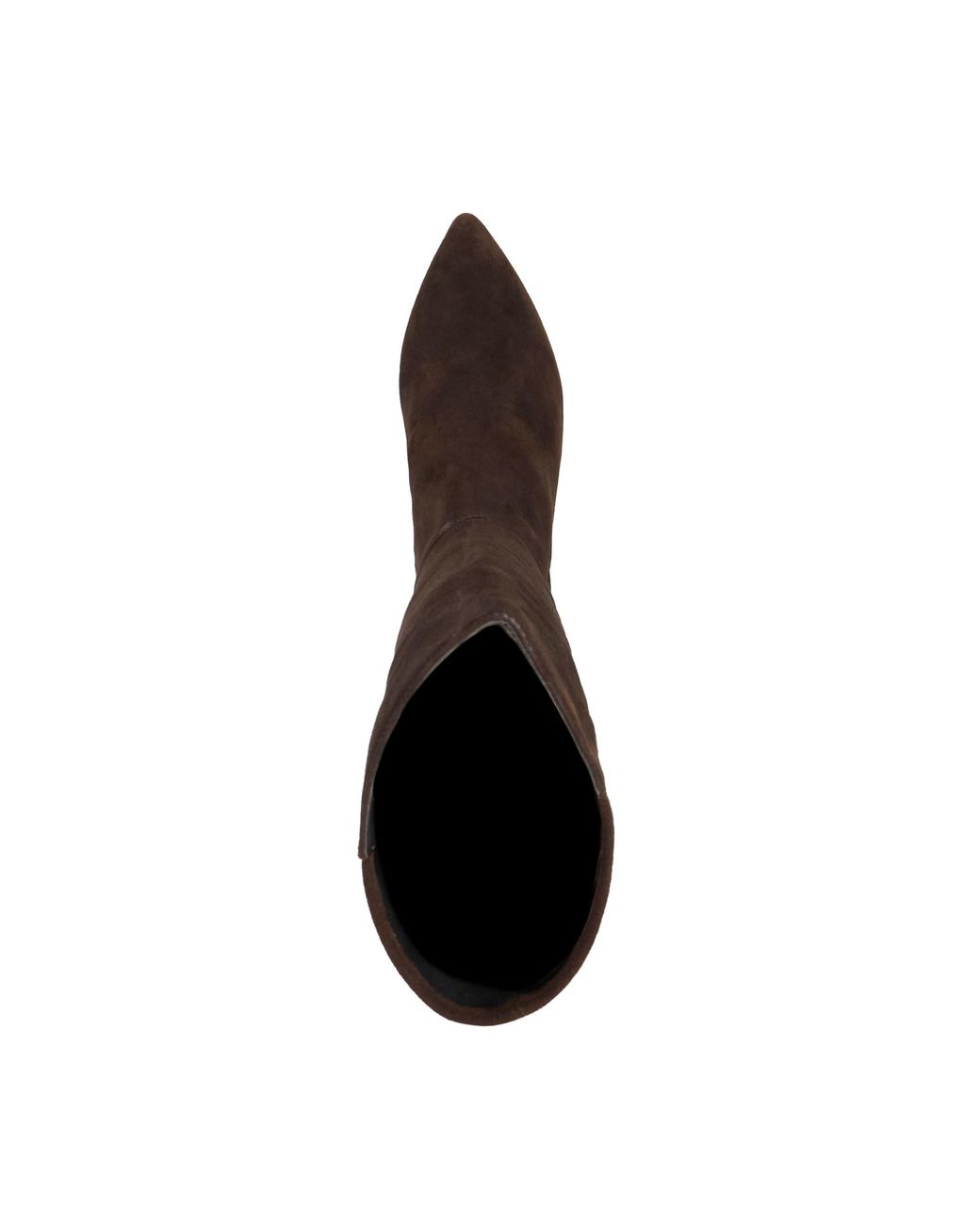 Dune Brown Sera Low Suede Knee-High Boots