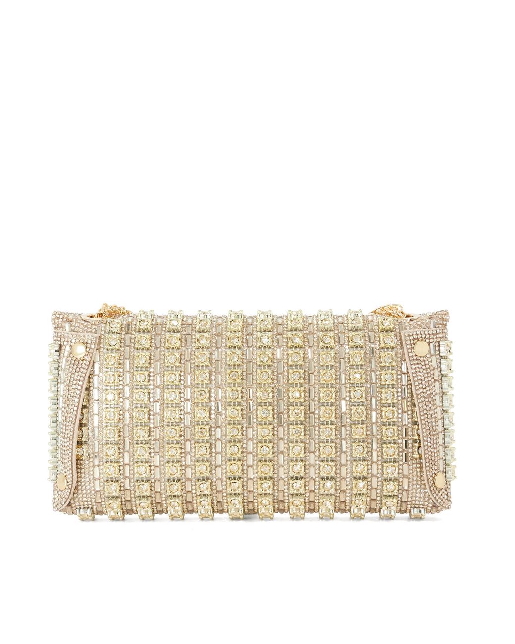 Dune Metallic Elabourate Embellished Envelope Shoulder Bag