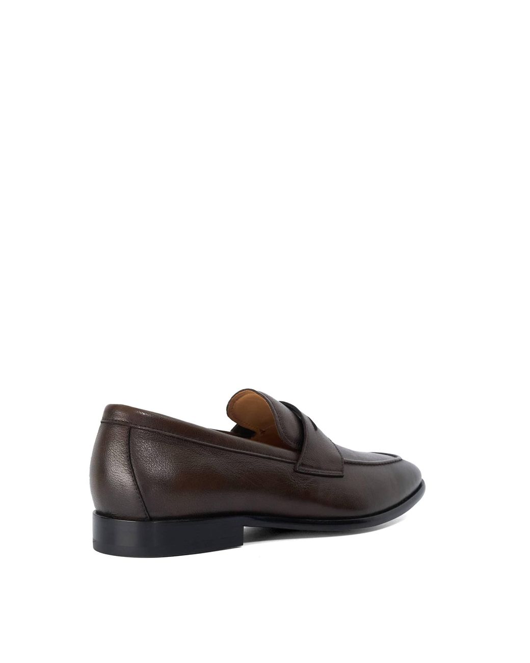 Dune Brown Salford Slip-On Penny Loafers for men