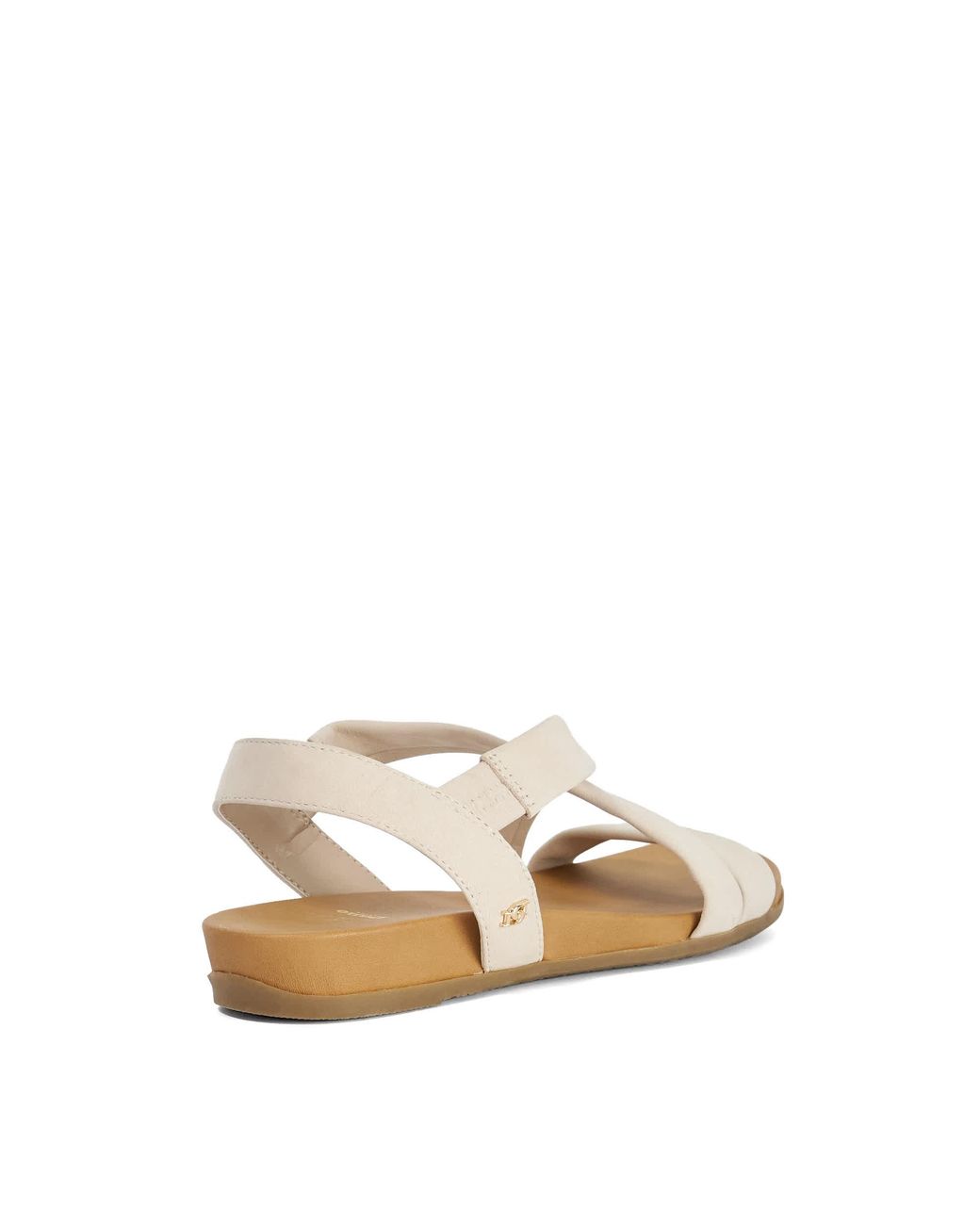 Dune Natural Landies Flat Sandals