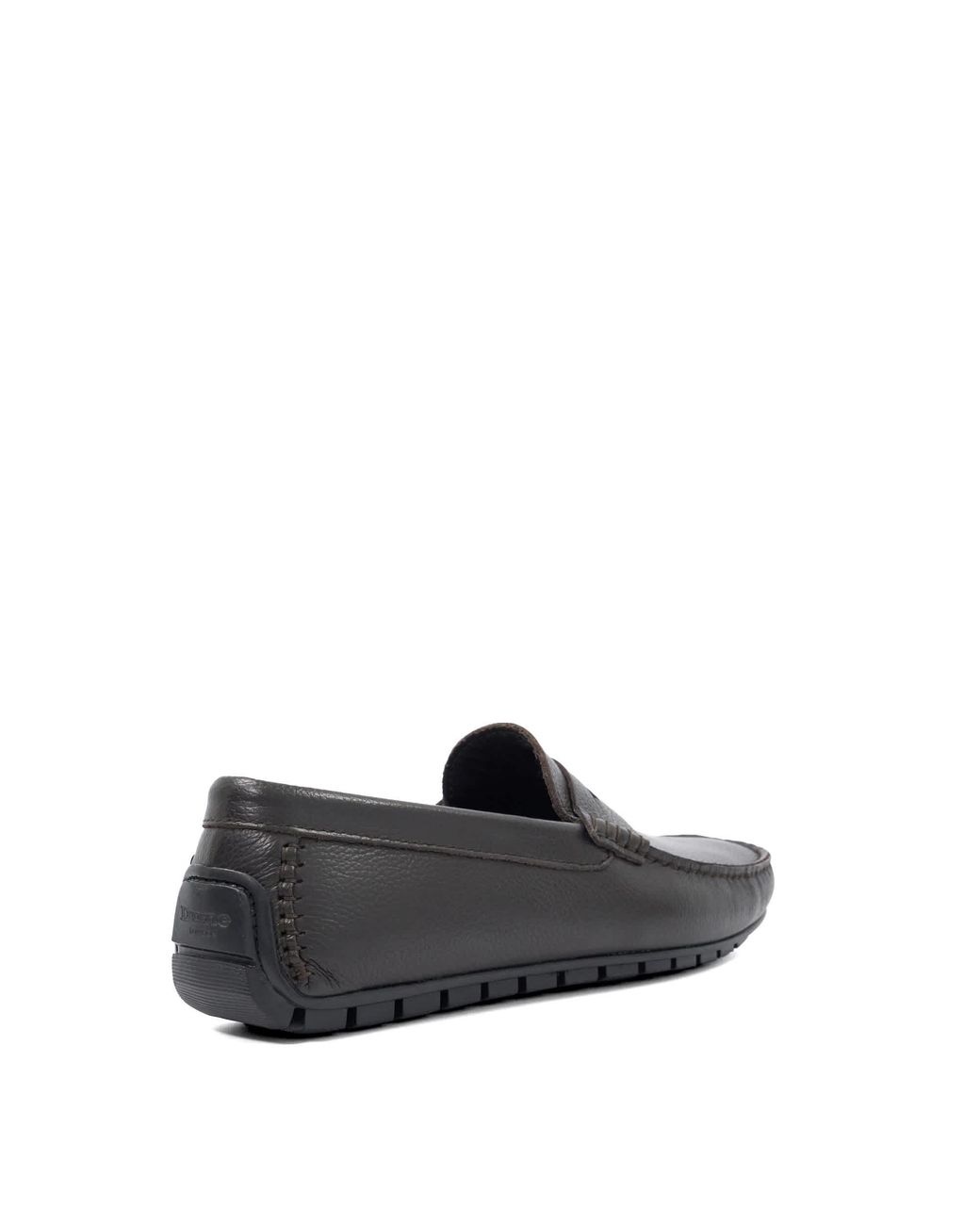 Dune Black Brackley Penny-Strap Driver Shoes for men