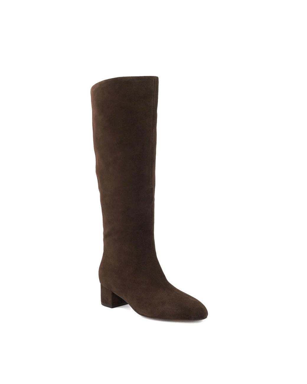 Dune Brown Stunned Block-Heel Knee-High Boots