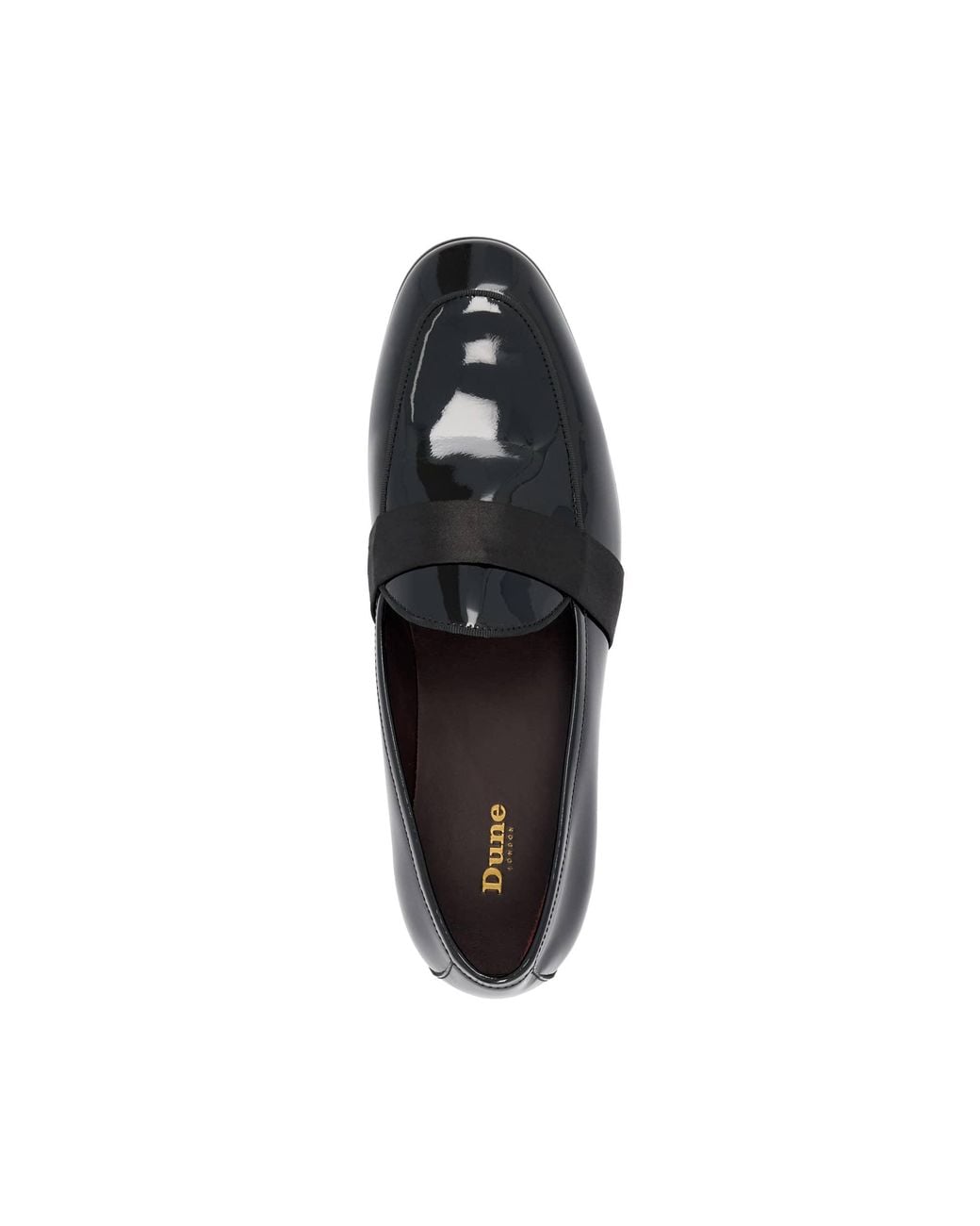 Dune Black Sterlings Grosgrain-Trim Loafers for men