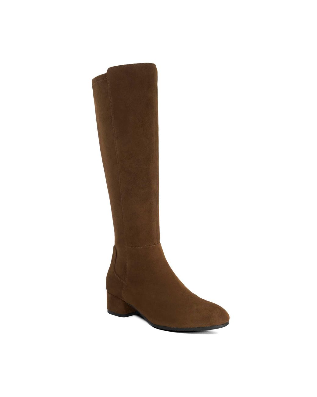 Dune Brown Tayla Stretch Knee-High Boots