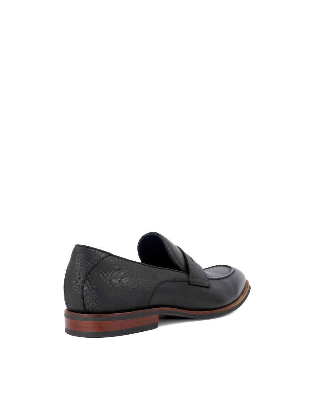 Dune Black Staten Slip-On Penny Loafers for men