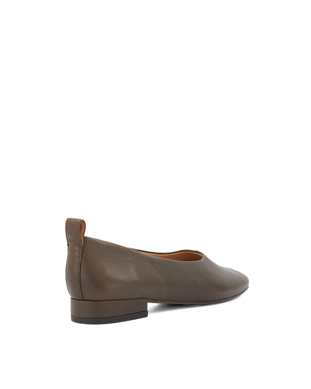 Dune Brown Highmark Low-Heel Ballet Pumps