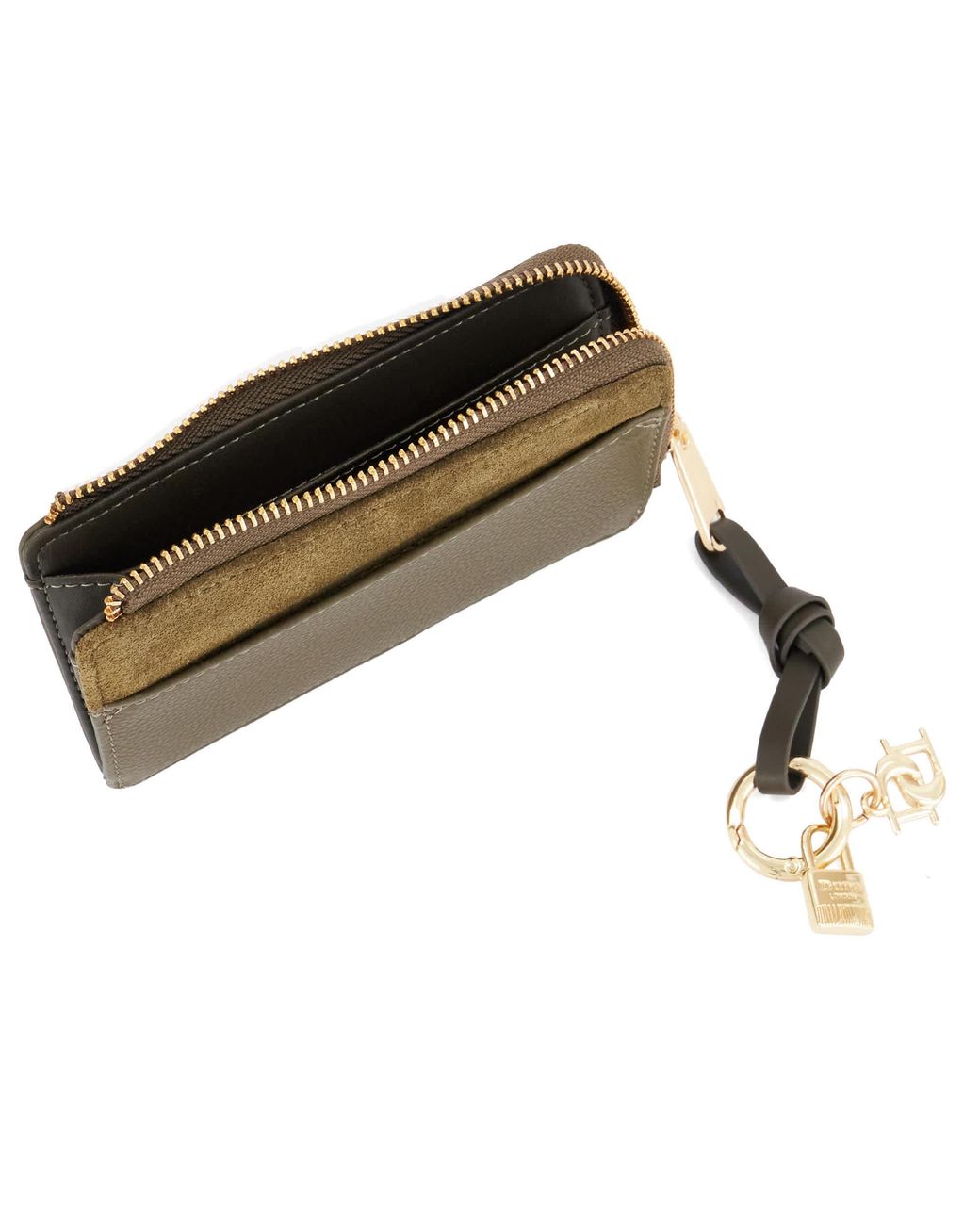 Dune Green Kinder Compact Zip-Around Wallet