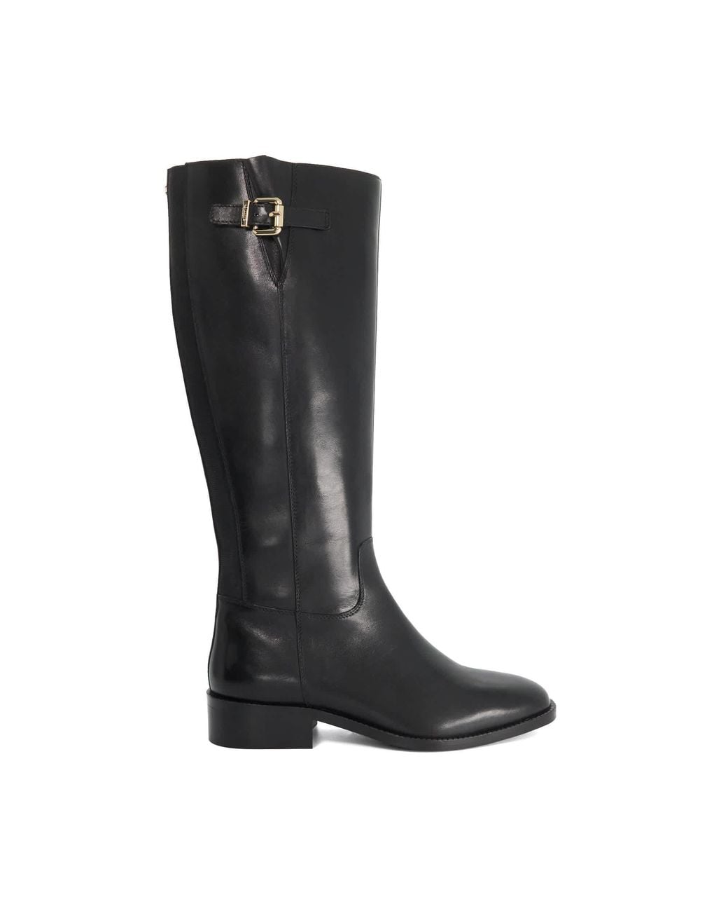 Dune Black Wf Tali Buckle-Detail Knee-High Boots