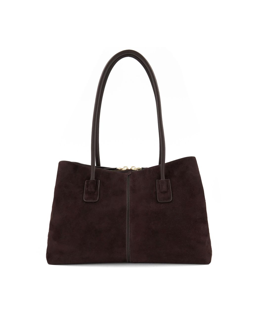 Dune Brown Deserving L Tag-Detail Shoulder Bag