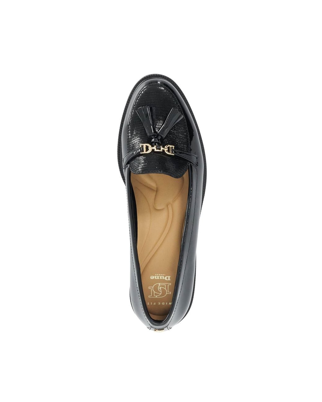 Dune Black Gazeles Tassel Loafers