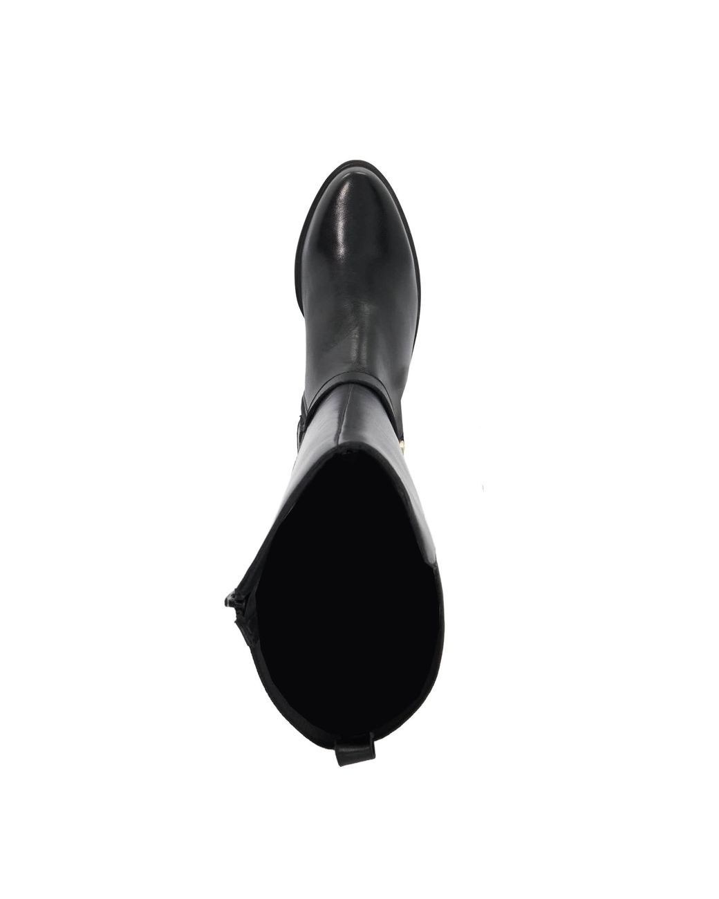 Dune Black Tooni Buckle-Detail Knee-High Boots