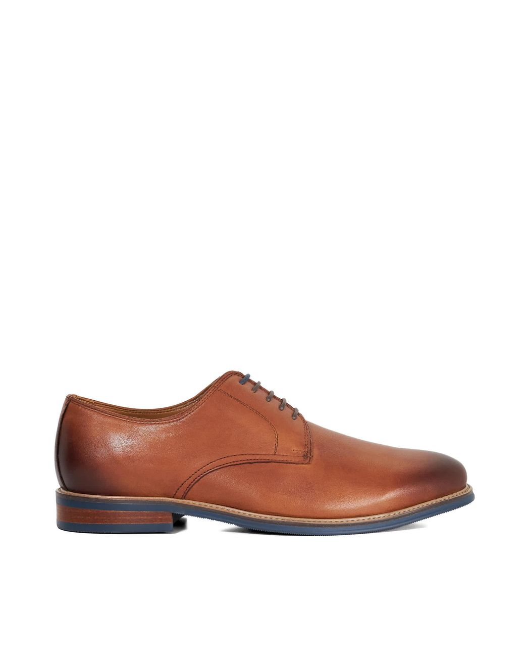 Dune Brown Stanleyy Wf Leather Wide Fit Gibson for men