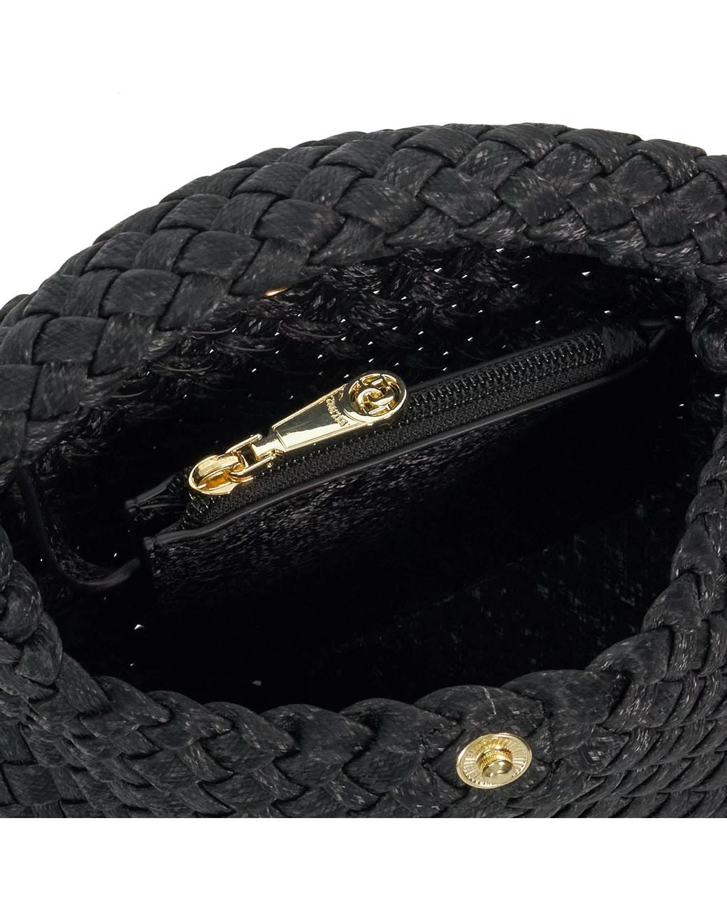 Dune Black Dinkydeliberate Mini Woven Grab Bag